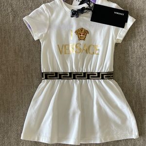 White Versace dress